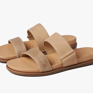 Sperry Leather Slides Sandals size 8.5M NWT